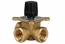 Трёхходовой поворотный смесительный клапан 3/4" BL3803 ручной регулируемый и с возможностью монтажа элекстросервопривода  M030101DAB