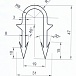 Скоба-фиксатор якорная для труб водяного теплого пола 16 мм